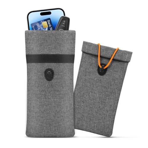 Viitech Signal Blocker Tasche, 18 x 9,5 cm Oxford-Stoff RFID Strahlenschutz-Tasche, RFID Blocker Anti-Tracking Anti-Spionage Anti-GPS für ID-Karte/Bankkarte Autoschlüssel